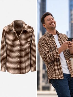 Common people basket brown over shirt